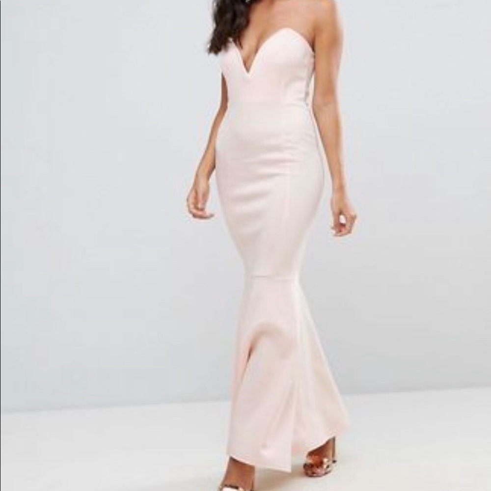 Bodycon yellow tail dress